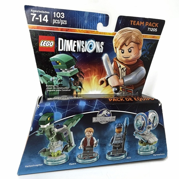 Lego Other - LEGO Dimensions Jurassic World Team Pack Owen ACU 103 Pieces 71205